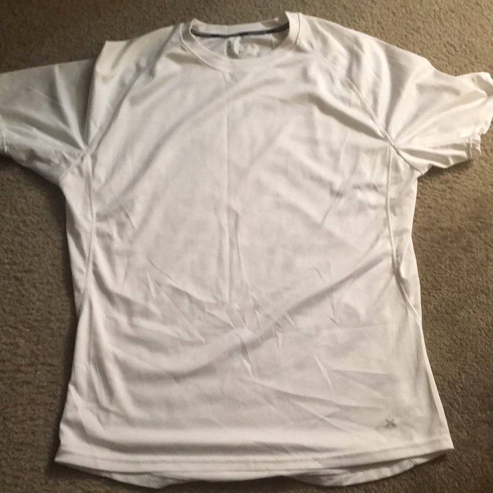 White meshed shirt